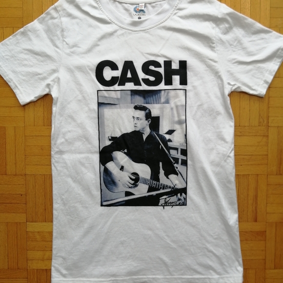 Johnny Cash White T-shirt Medium - Picture 2 of 6